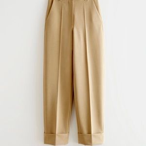 & Other Stories relaxed press crease trousers
